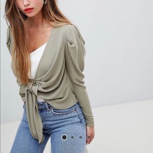 ASOS Knot Front Blouse